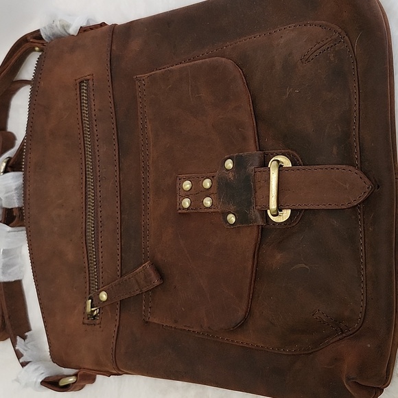 Oak Leather Brown Crossbody Bag NWT - Picture 13 of 16